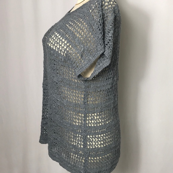 🌻3/25🌻 Open Crochet Loose Overlay Tunic Sweater - Picture 4 of 6